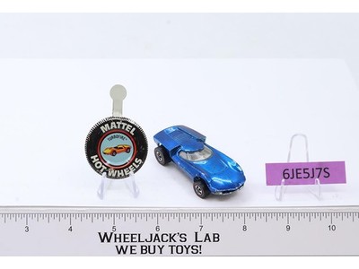 Turbofire w/ Button Blue 1968 1969 Redline Hot Wheels Mattel Vintage RL
