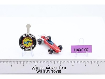 Indy Eagle Grand Prix w/ Button Red Hot Wheels 1969 Redline Mattel Vintage RL