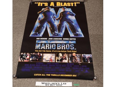 Super Mario Bros 1993 Rolled Movie Poster Video Rental Store Promo 40 x 27