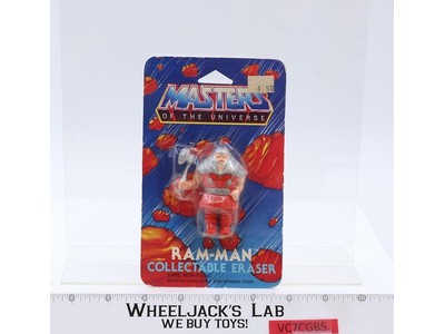 Ram-Man Eraser Masters of the Universe 1984 Spindex Vintage NEW SEALED