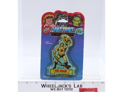 He-Man Eraser Masters of the Universe 1984 Spindex Vintage NEW SEALED