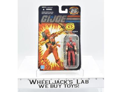 Red Ninja The Enemy NEW MOSC GI Joe 25th Anniversary 2007 Hasbro