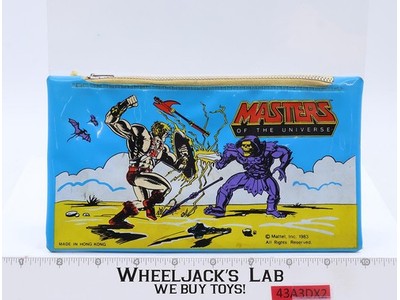 Pencil Bag He-Man Masters of the Universe MOTU 1983 Mattel Vintage