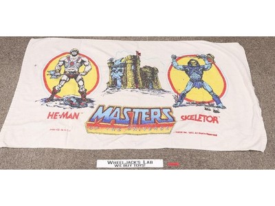 He-Man Masters of the Universe MOTU Beach Towel 1983 Franco Vintage 48 x 24