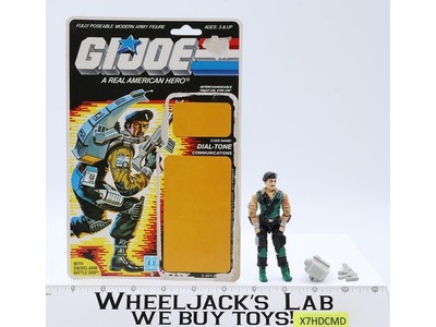 Dial-Tone 100% Complete W/ 36 Card V1 GI Joe Action Figure Vintage 1986 Hasbro