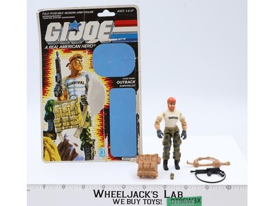 Outback V1 100% Complete W/ 34 Cardback GI Joe Action Figure Vintage 1987 Hasbro
