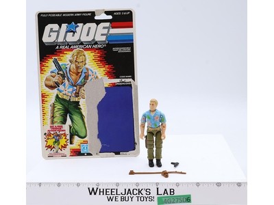 Chuckles V1 100% Complete 34 Cardback GI Joe 1987 Hasbro Vintage Action Figure