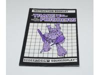 Squeezeplay Action Figure Robot Instruction Manual 1988 Hasbro G1 Transformers