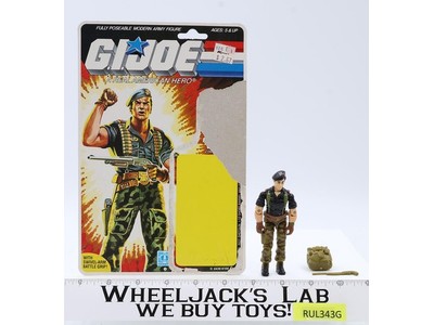 Flint V1 100% Complete W/ 34 Cardback 1985 G.I. Joe Hasbro Vintage Action Figure