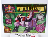 White Tigerzord & White Ranger Mighty Morphin Power Rangers 1994 Bandai NEW MISB