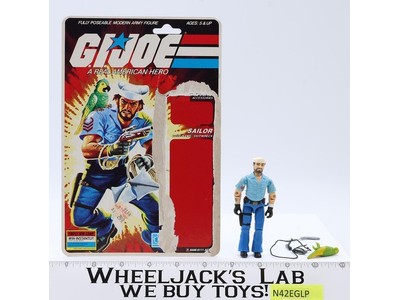 Shipwreck V1 100% Complete W/ 34 Cardback G.I. Joe 1985 Hasbro Vintage Figure