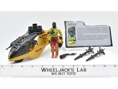 Darklon's Evader Vehicle W/Darklon 100% Complete 1989 GI Joe Vintage Hasbro