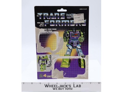 Hook Cardback 1985 Vintage Hasbro G1 Transformers Action Figure