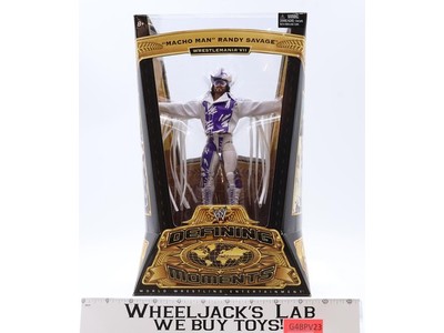 Macho Man Randy Savage Wrestlemania VII WWE Defining Moments Mattel NEW SEALED