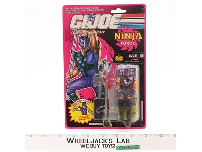 Dice GI Joe Ninja Force 1992 Hasbro Vintage Action Figure NEW MOSC SEALED