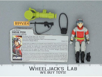 Sneak Peek V1 G.I. Joe 1987 Hasbro Vintage Action Figure