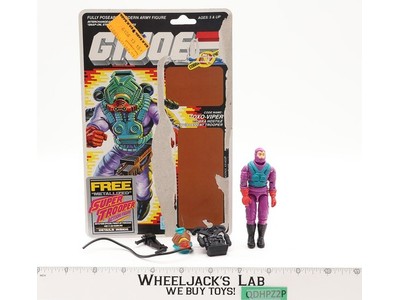 Toxo-Viper V1 100% Complete 34 Cardback 1988 G.I. Joe Hasbro Vintage Figure