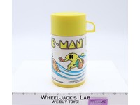Pac-Man Plastic Thermos Mug 1990 Bally Midway Aladdin Vintage