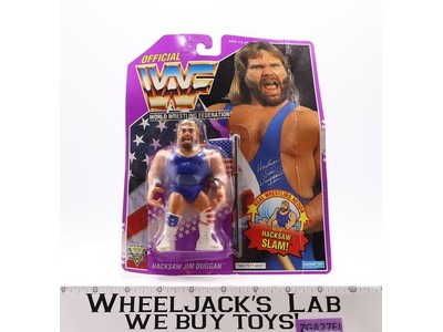 Hacksaw Jim Duggan WWF Wrestling 1993 Hasbro Action Figure NEW MOSC SEALED