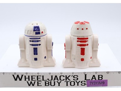 R2-D2 R5-D4 Salt and Pepper Shakers Star Wars Sigma Ceramics Vintage