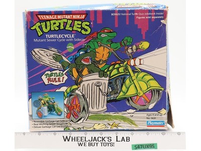 Turtle Cycle 100% Complete W/Box Teenage Mutant Ninja Turtle 1989 Playmates Toys