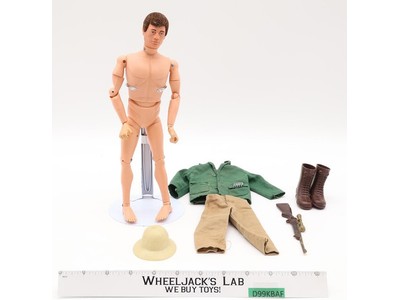 White Tiger Hunt 1970 Flocked Brown Hair Kung Fu 1974 GI Joe Hasbro 12" Figure