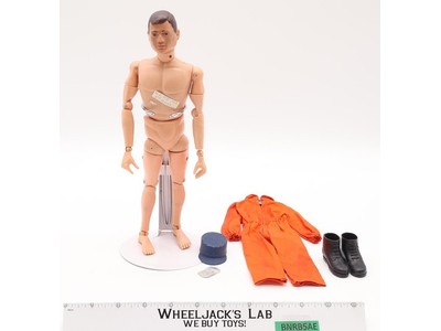 Action Pilot Painted Brown Hair W/ Jumpsuit 12" GI Joe 1964 Hasbro Action Figure