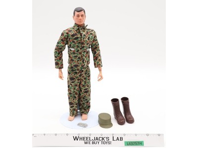 GI Joe Action Marine Black Hair Blue Eyes 12" 1964 Hasbro Action Figure