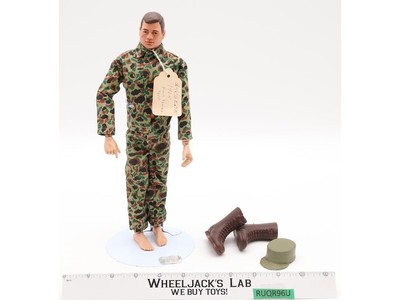 GI Joe Action Marine Painted Black Head 12" 1964 Hasbro Vintage Action Figure