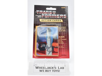 Starscream Sealed Pack Card #131 Transformers Trading Action Cards 1985 G1