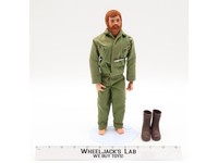 Man of Action Adventure Team Flocked Brown Hair GI Joe 1970 Hasbro 12" Figure