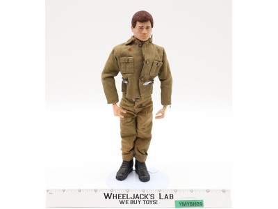 Man of Action Adventure Team Flocked Brown Hair GI Joe 1970 Hasbro 12" Figure
