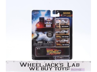 Nano Hollywood Rides Die-Cast Back to the Future Jada 1:87 3-Pack NEW SEALED