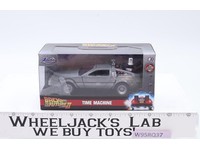 Time Machine DeLorean Die-Cast Back to the Future Jada Hollywood Rides 1:32 NEW