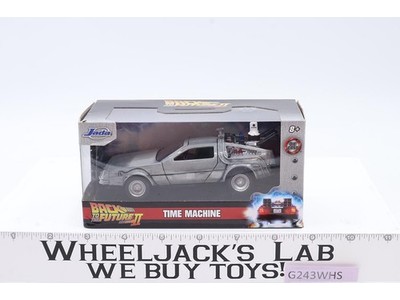 Time Machine DeLorean Die-Cast Back to the Future Jada Hollywood Rides 1:32 NEW