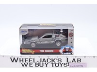 Time Machine DeLorean Die-Cast Back to the Future Jada Hollywood Rides 1:32 NEW