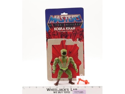 Kobra Khan 100% Complete W/ Card Masters of the Universe MOTU 1984 Mattel
