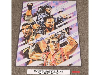 The Kliq Artist Poster Hall Nash Michaels Waltman WWF WWE AUTOGRAPHED 24x18