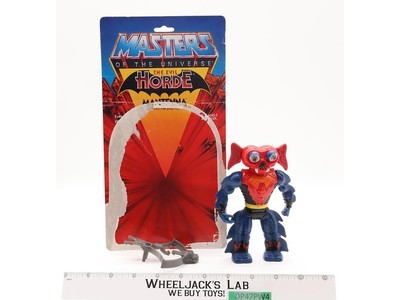Mantenna 100% Complete W/Card He-Man Masters of the Universe MOTU Mattel Figure