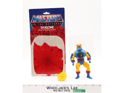 Sy-Klone 100% Complete W/ Card Masters of the Universe MOTU 1984 Mattel Figure