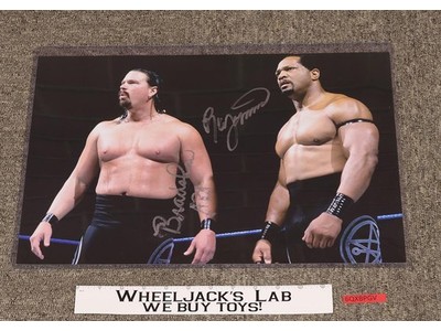 Farooq & Bradshaw Acolytes Protection Agency WWF WWE AUTOGRAPHED 18x12 Photo