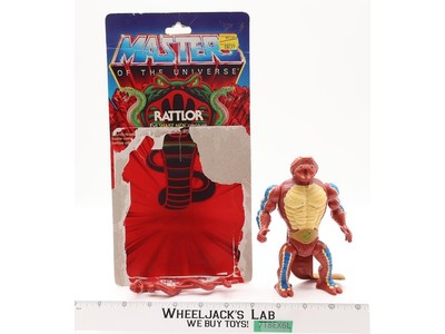 Rattlor Complete W/ Card He-Man Masters Of The Universe MOTU 1984 Mattel Figure