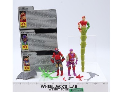 Cobra-LA Team V1 3-Pack 100% Complete W/File Card 1987 GI Joe Hasbro Vintage