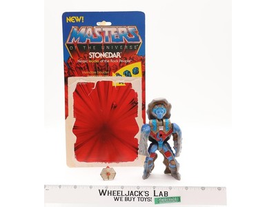 Stonedar 100% Complete W/ Card Masters of the Universe MOTU 1986 Mattel Figure