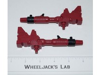 Metroplex Six-Gun Red Leg Guns Pair 1985 Vintage G1 Transformers Action Figure