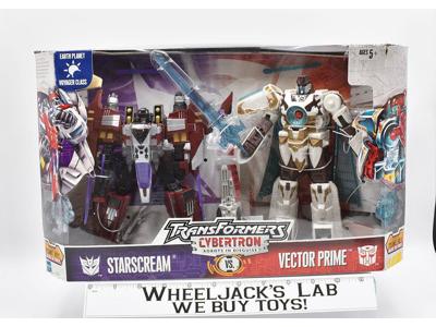 Starscream vs. Vector Prime Cybertron NEW MISB RID Transformers Hasbro