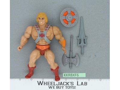 He-Man 100% Complete Masters of the Universe MOTU 1982 Mattel Vintage Figure
