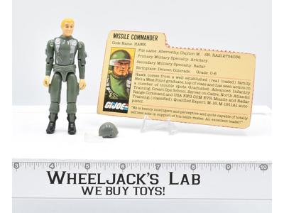 Hawk 100% Complete V1 GI Joe 1982 Hasbro Action Figure Vintage