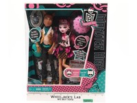 Draculaura & Clawd Wolf Monster High Forbitten Love 2010 Mattel Doll NEW
