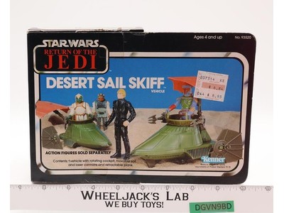 Desert Sail Skiff 100% Complete W/Box ROTJ 1983 Star Wars Vintage Kenner Vehicle